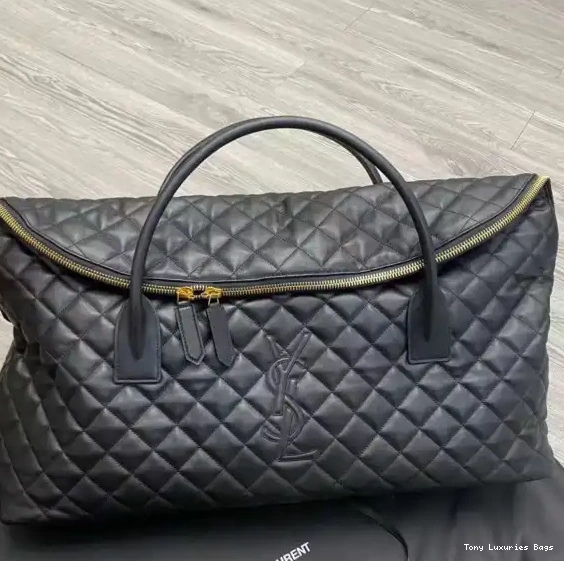 Tony Luxuries ES QUILTED TRAVEL YSL IN GIANT BAG LEATHER 0530